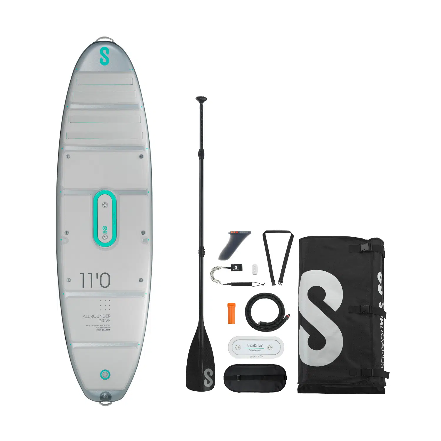 E-SUP PADDLE SIPABOARD ALLROUNDER SILVER